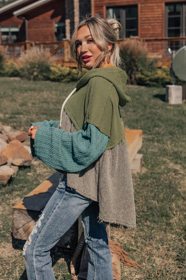 Pumpkin Spice Feels Knit Sweater in Olive