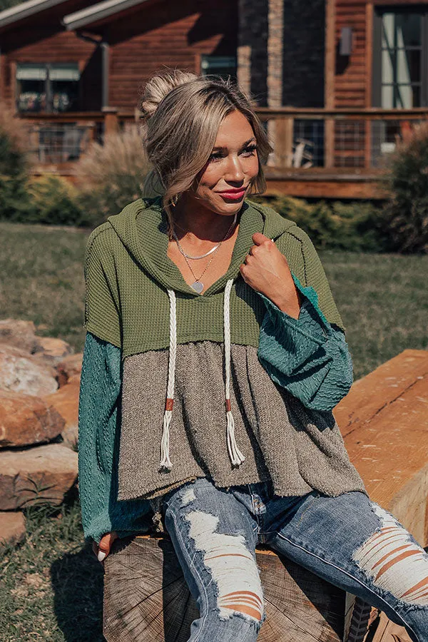 Pumpkin Spice Feels Knit Sweater in Olive