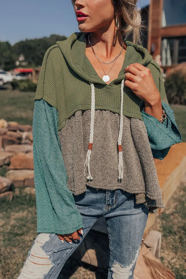 Pumpkin Spice Feels Knit Sweater in Olive