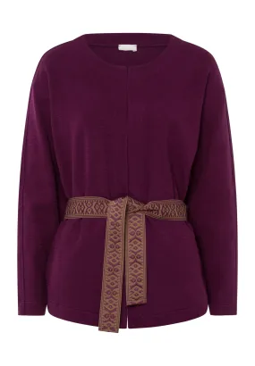 Pure Comfort Belted Cardigan | Sumac 78679-1488