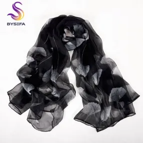 Pure Silk Long Scarves - Fashionable and Versatile 100% Natural Silk Scarves for Women