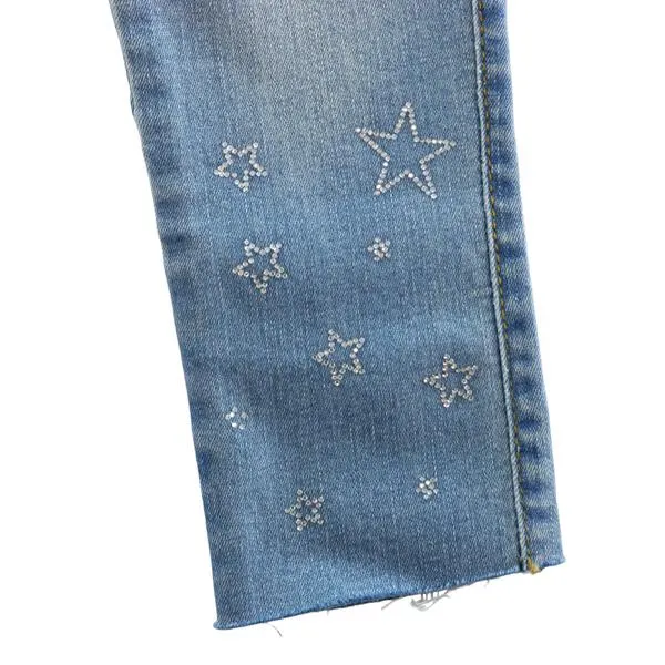 Rhinestone Star Jeans