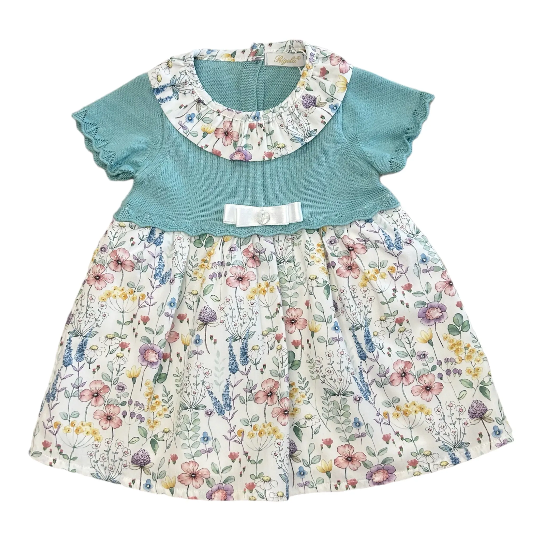 Rigola - Green floral, summer garden dress