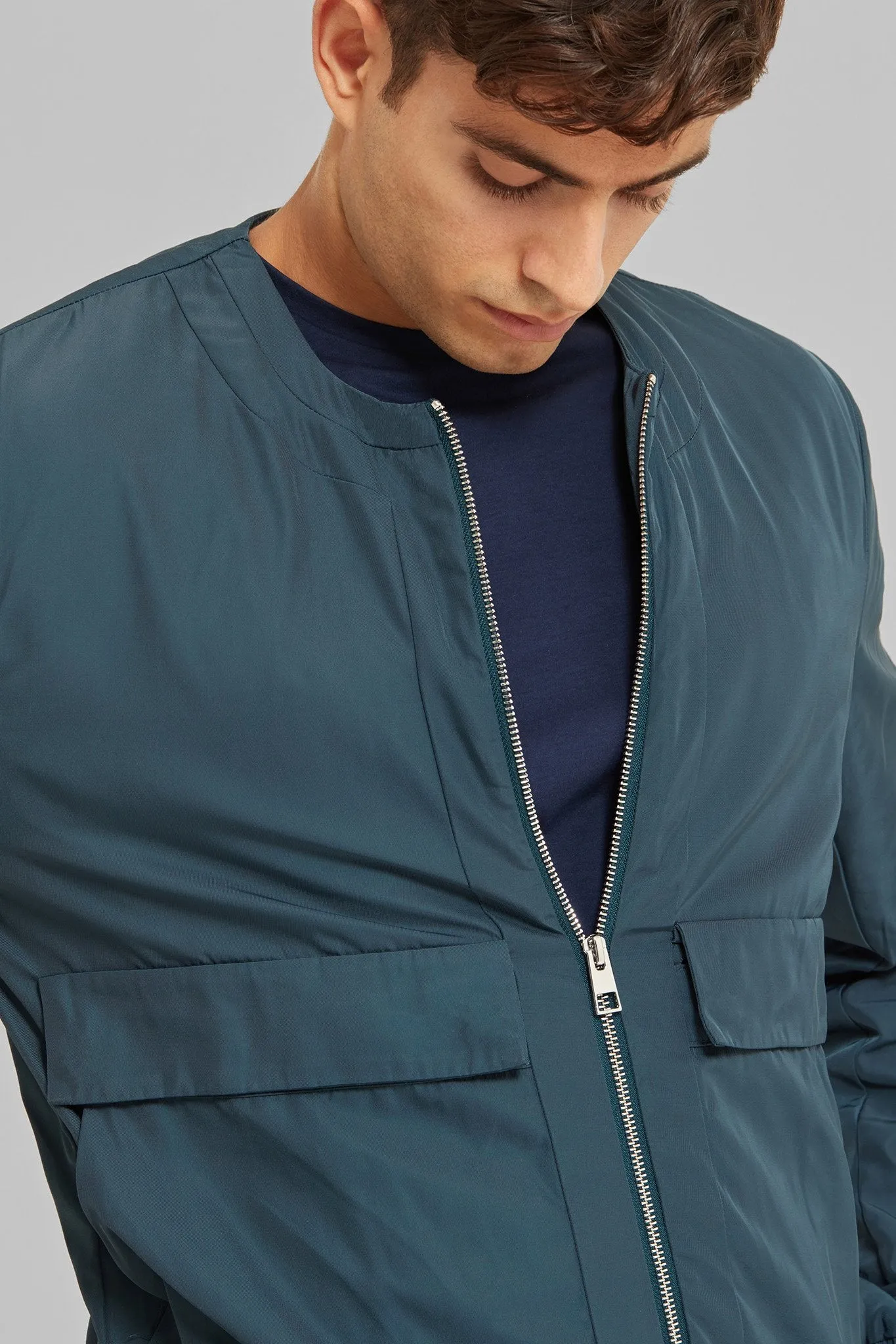 Satin Twill Bomber Jacket