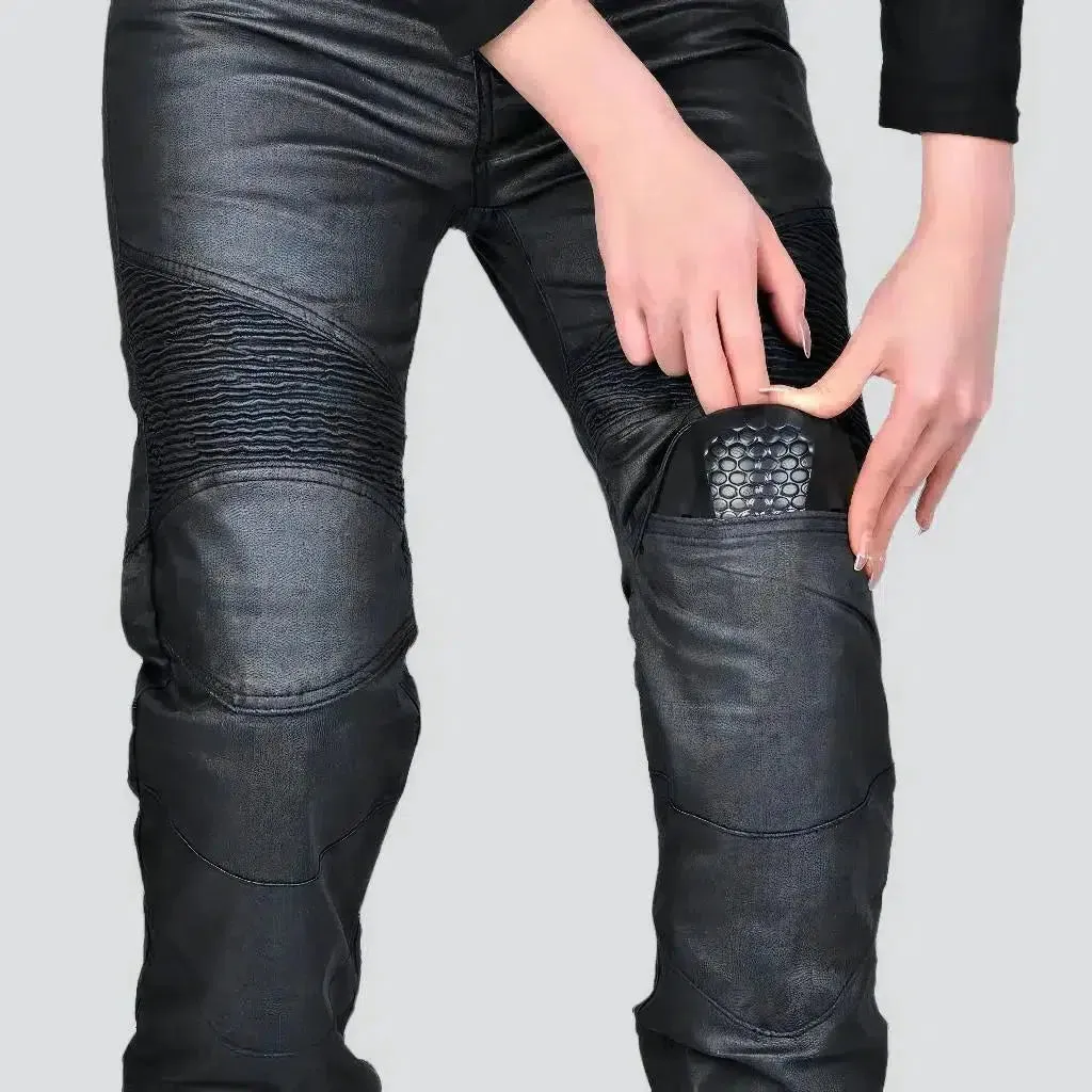 Slim biker jeans
 for ladies