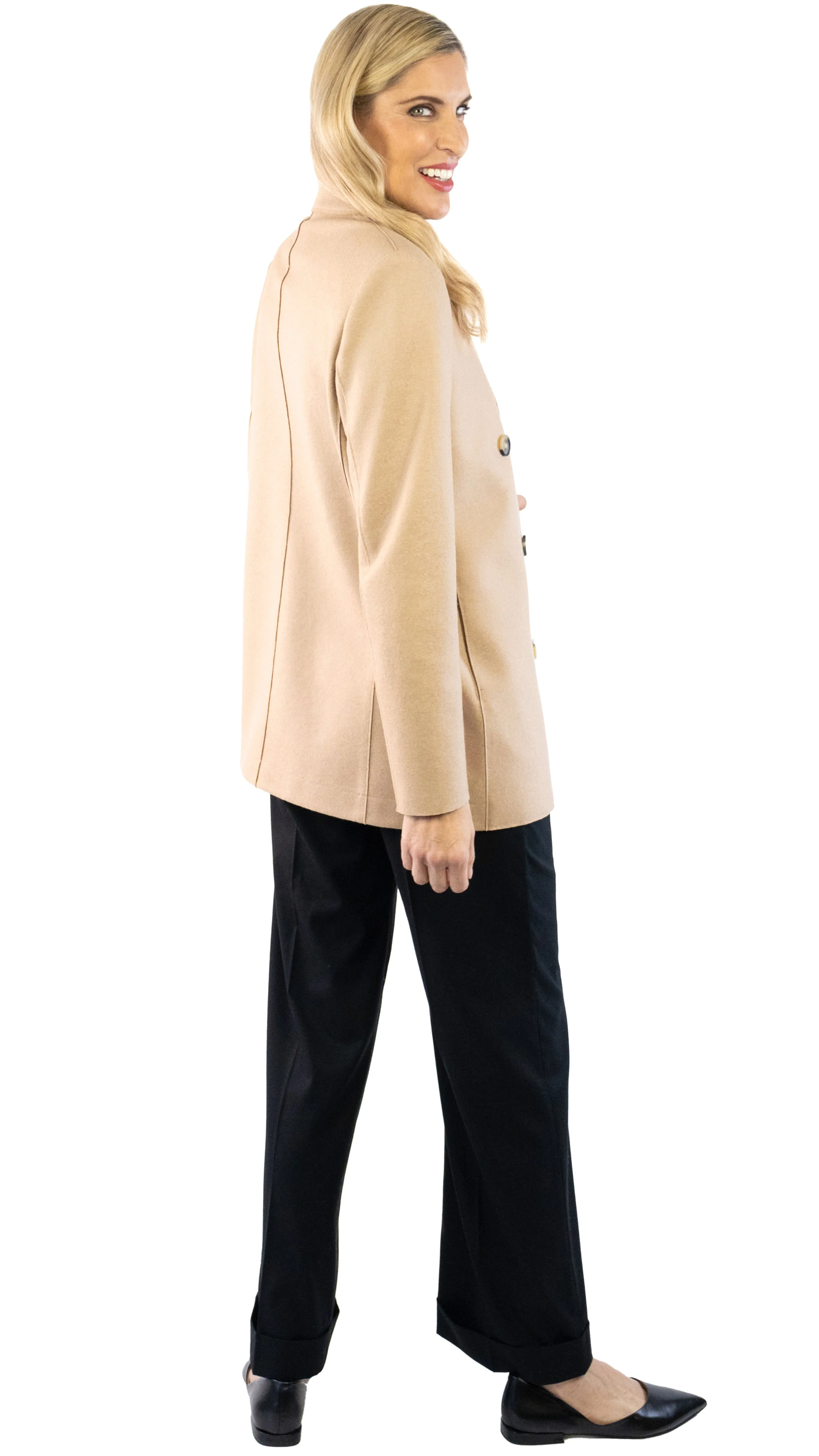 Slouchy Peacoat - Beige