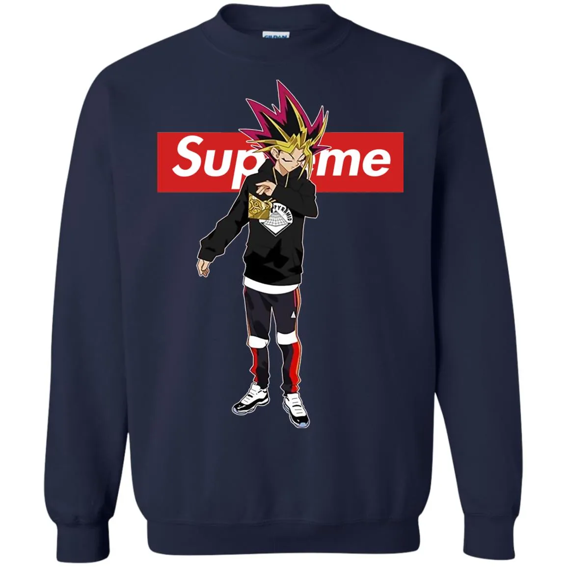 Supreme Yugi Mutou Game Yugioh T-shirt Crewneck Pullover Sweatshirt