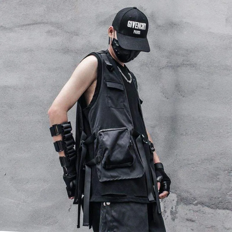 Techwear Cargo vest jacket