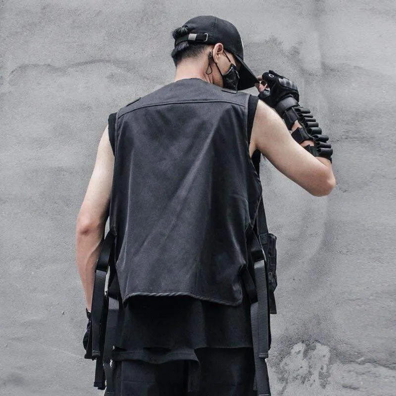 Techwear Cargo vest jacket