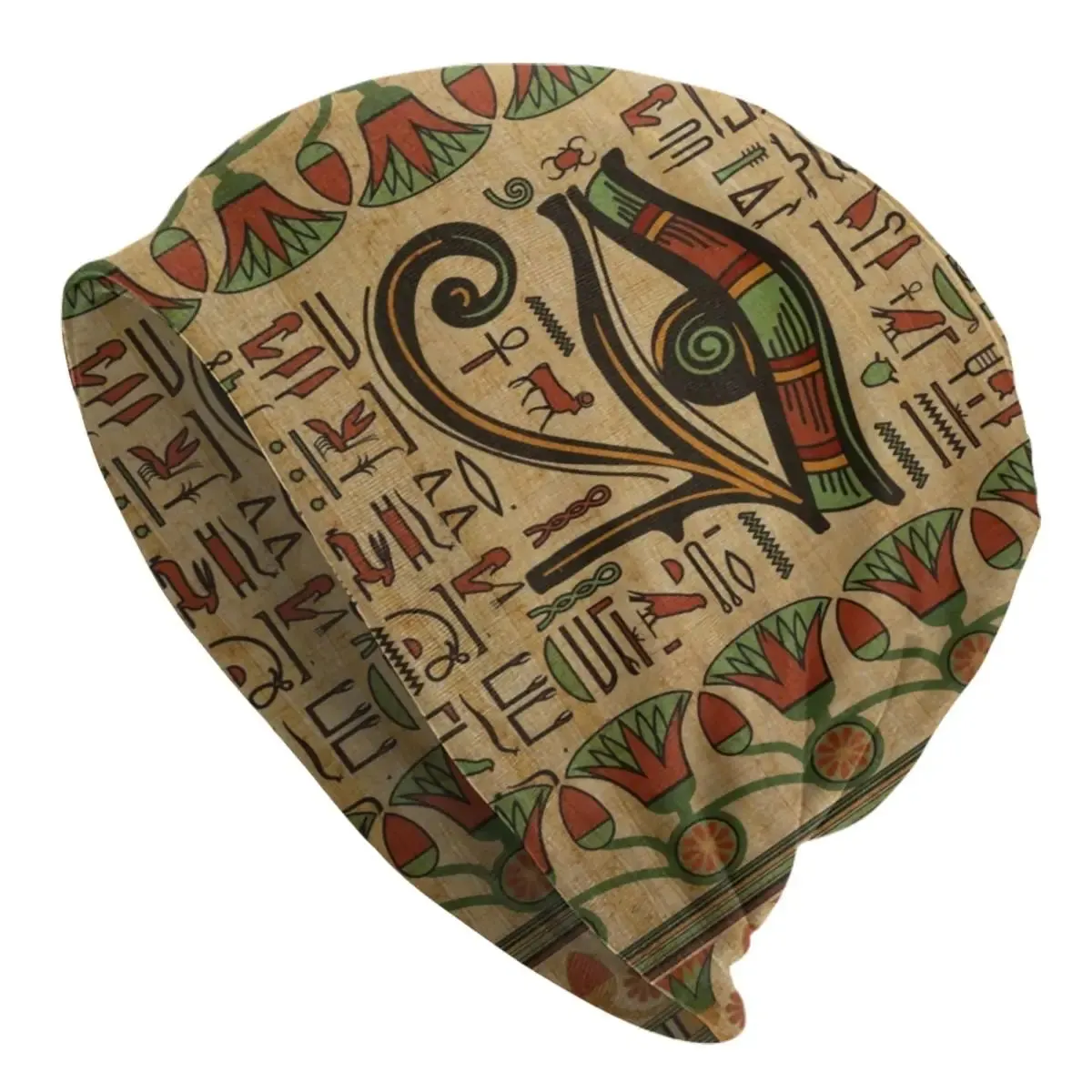 TEEK - Egyptian Cats And Ankh Cross Beanie Caps