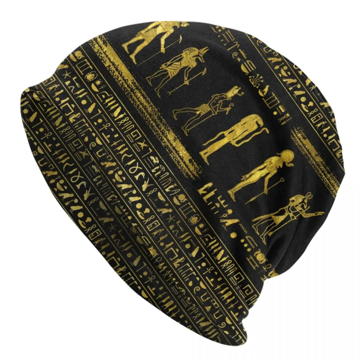 TEEK - Egyptian Cats And Ankh Cross Beanie Caps