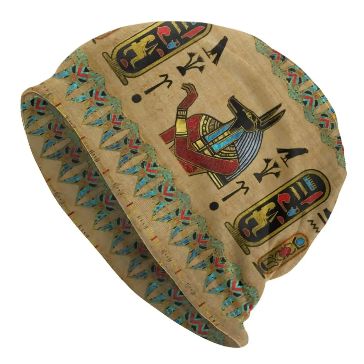 TEEK - Egyptian Cats And Ankh Cross Beanie Caps