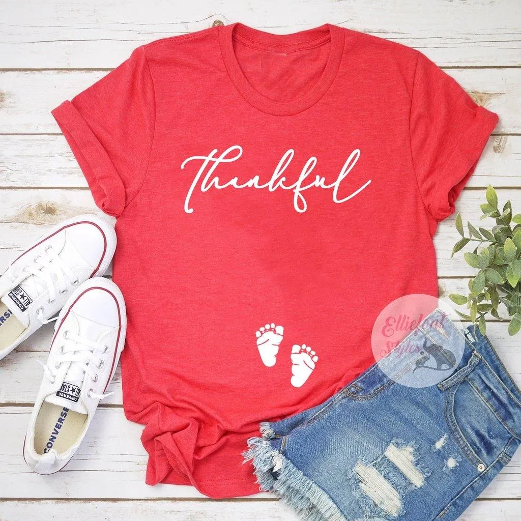 Thankful Pregnancy Announcement Shirt