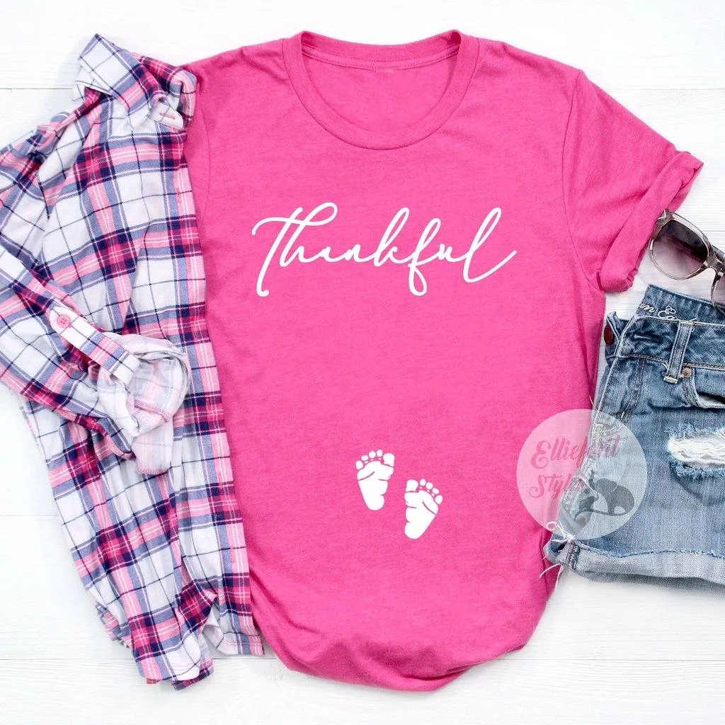 Thankful Pregnancy Announcement Shirt