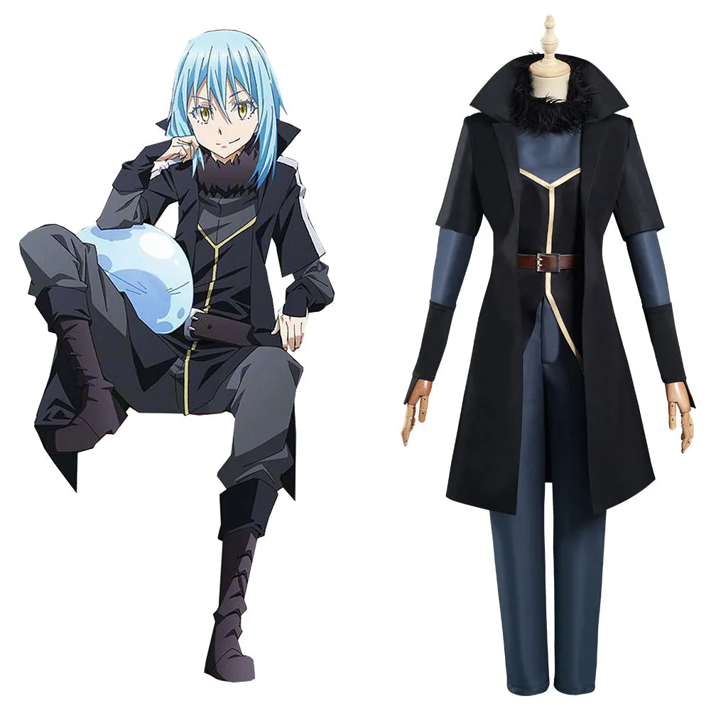 That Time I Got Reincarnated as a Slime Halloween Carnival Suit Rimuru Tempest Cosplay Costume Jumpsuit Coat Pants Outfits