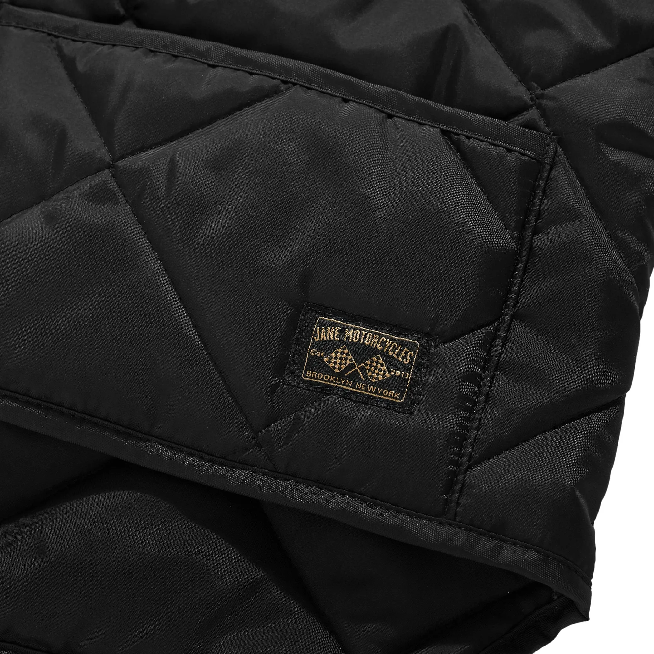 THE UNION QUILTED VEST - Black