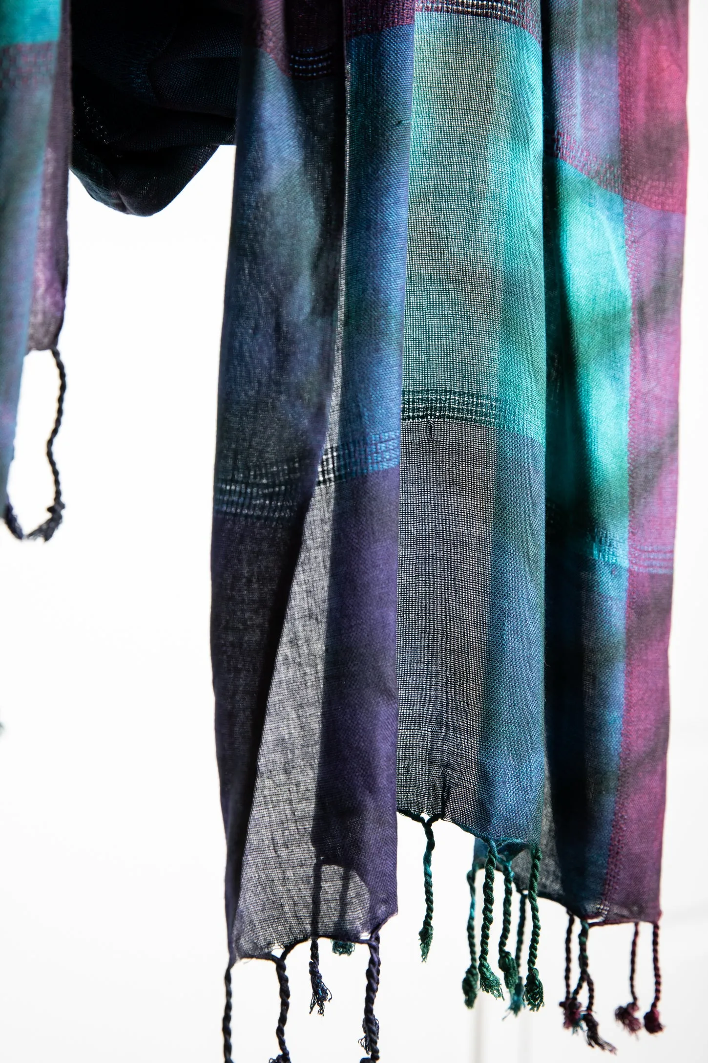 Tie Dye Colorblock Scarf