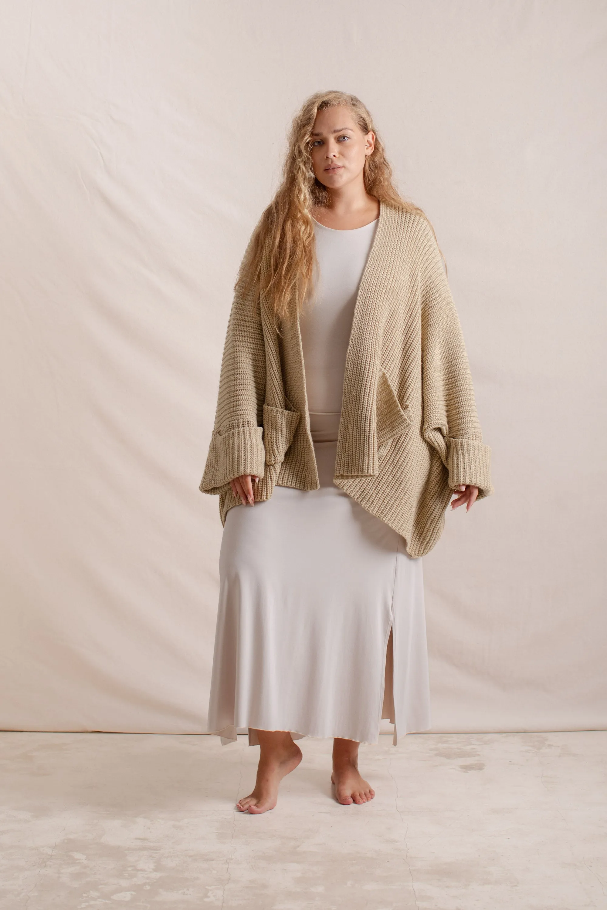 Tuula Poncho Almond