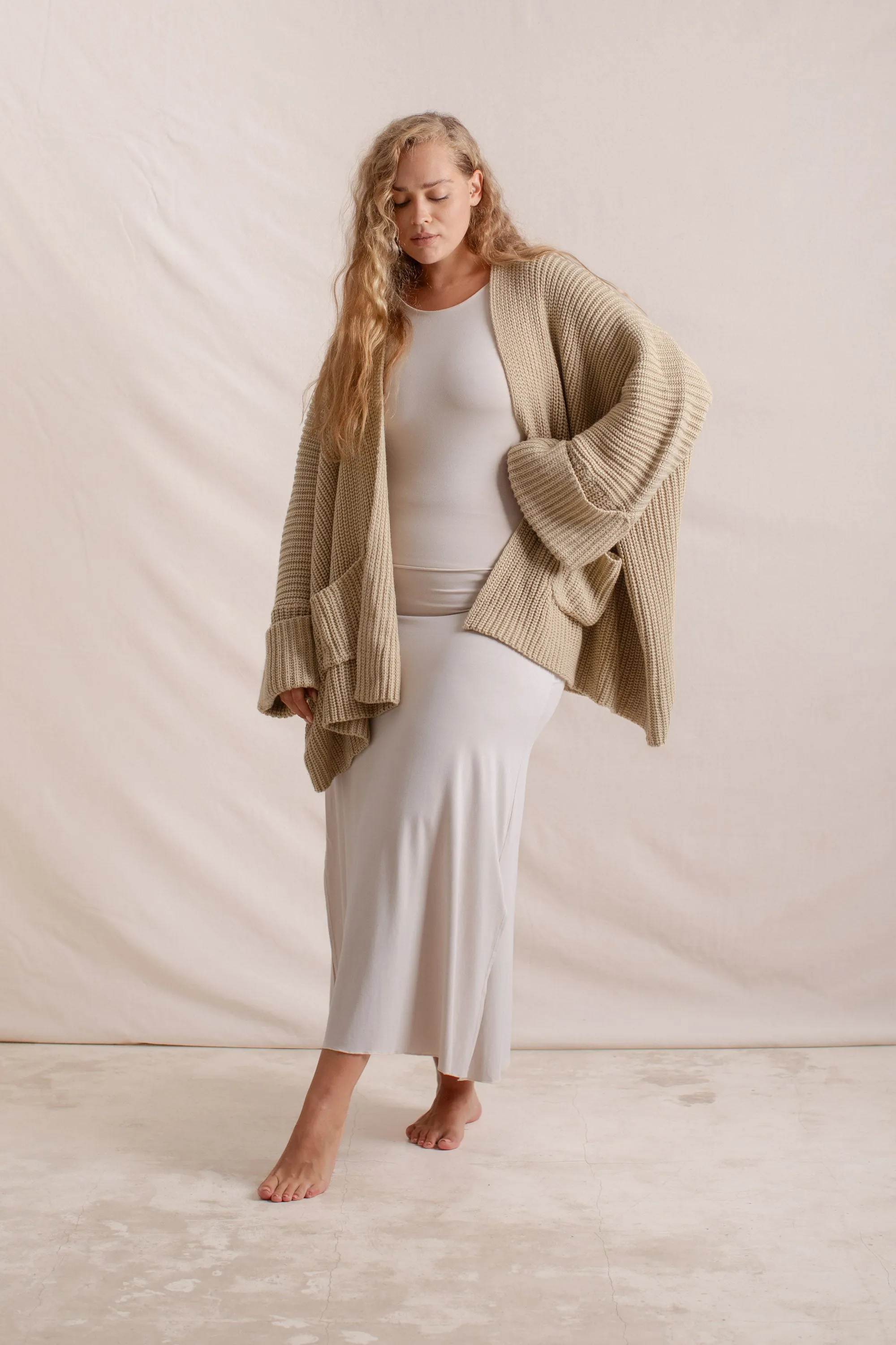 Tuula Poncho Almond