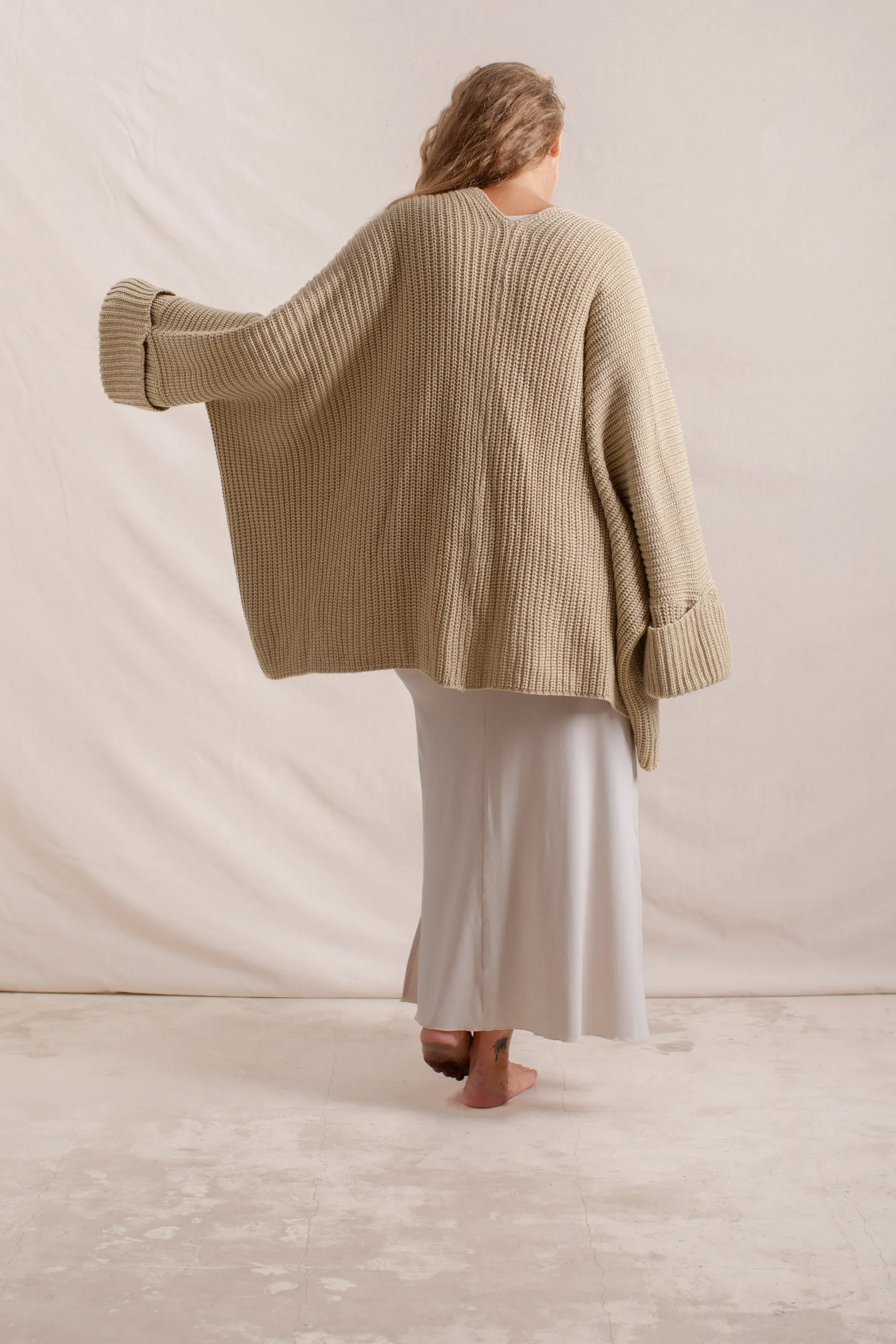 Tuula Poncho Almond