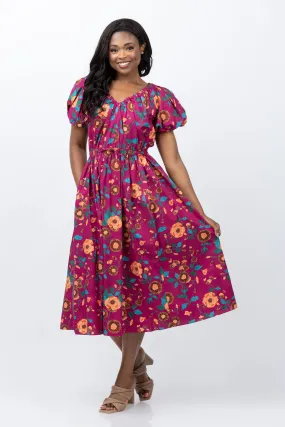 Ulla Johnson Vika Dress in Ruby Flora