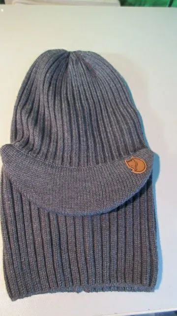 Used FJALL Raven One Size 77291 Singi Balaclava Cap Beanie Wool Blend