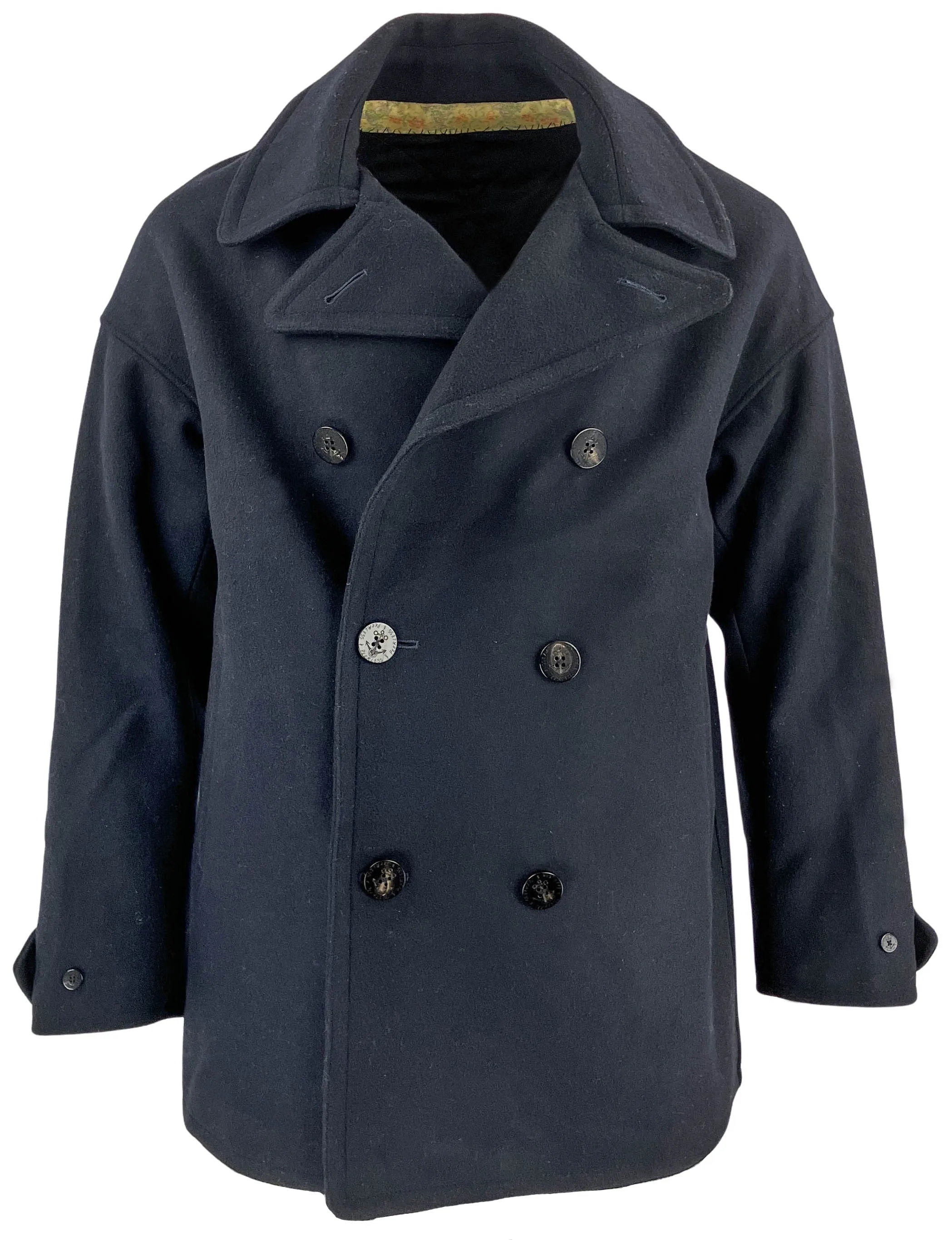 visvim Lieutenant Peacoat in Navy