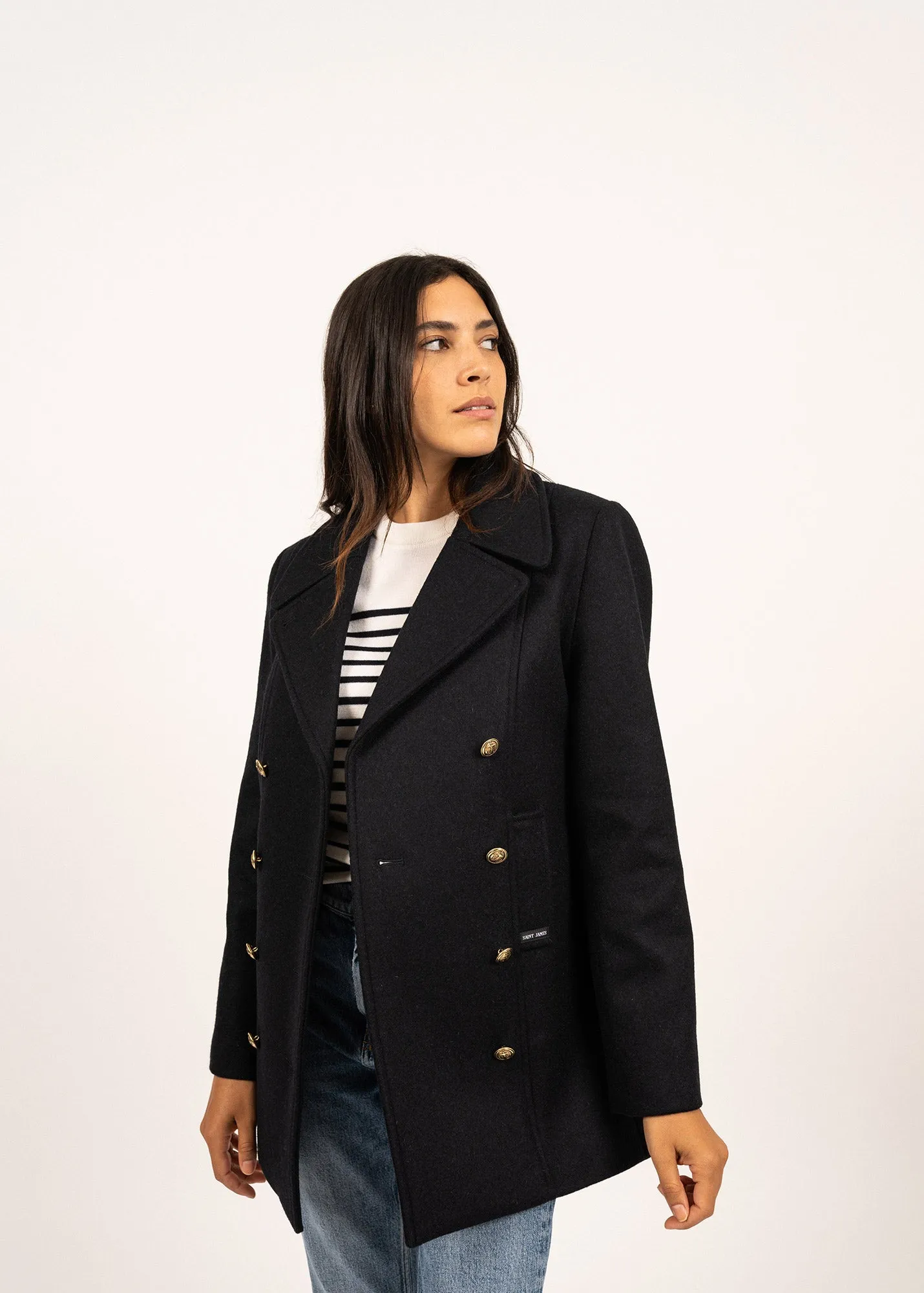 Voilure authentic peacoat - in wool (NAVY)