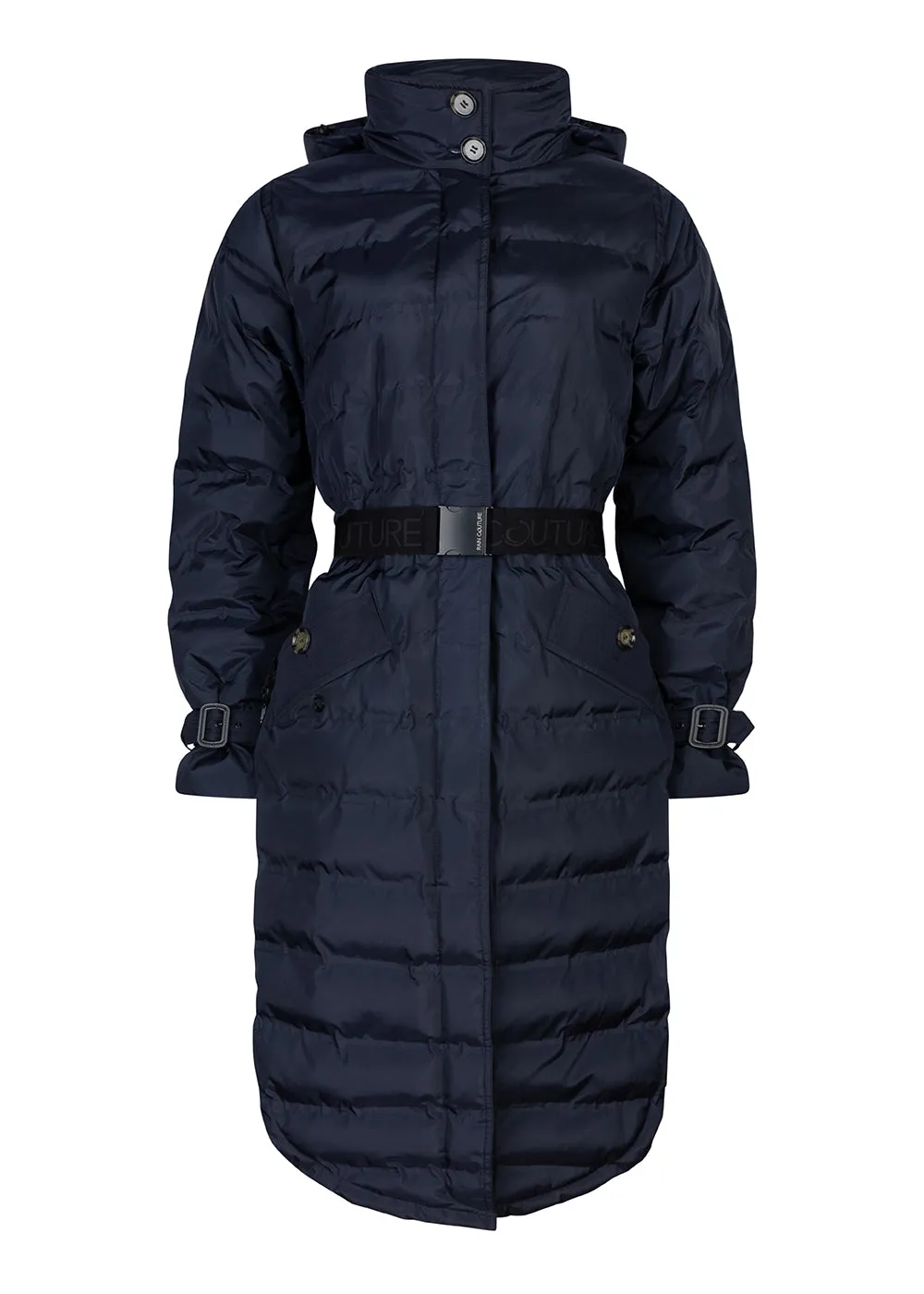 Waterproof Puffer Poncho Navy