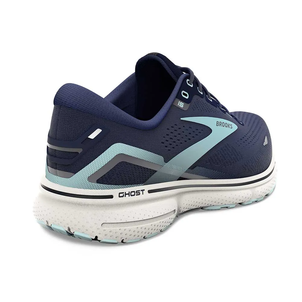 Women's Ghost 15 Running Shoe - Peacoat/Pearl/Salt Air- Regular (B)