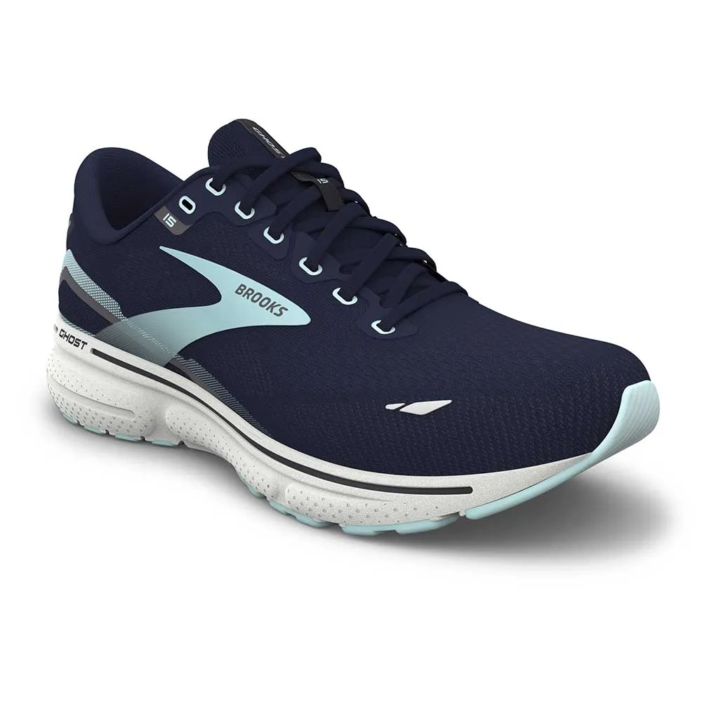 Women's Ghost 15 Running Shoe - Peacoat/Pearl/Salt Air- Regular (B)