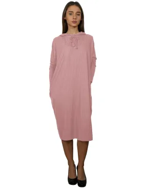 Women’s Ribbed Knit Hoodie Comfy Dress