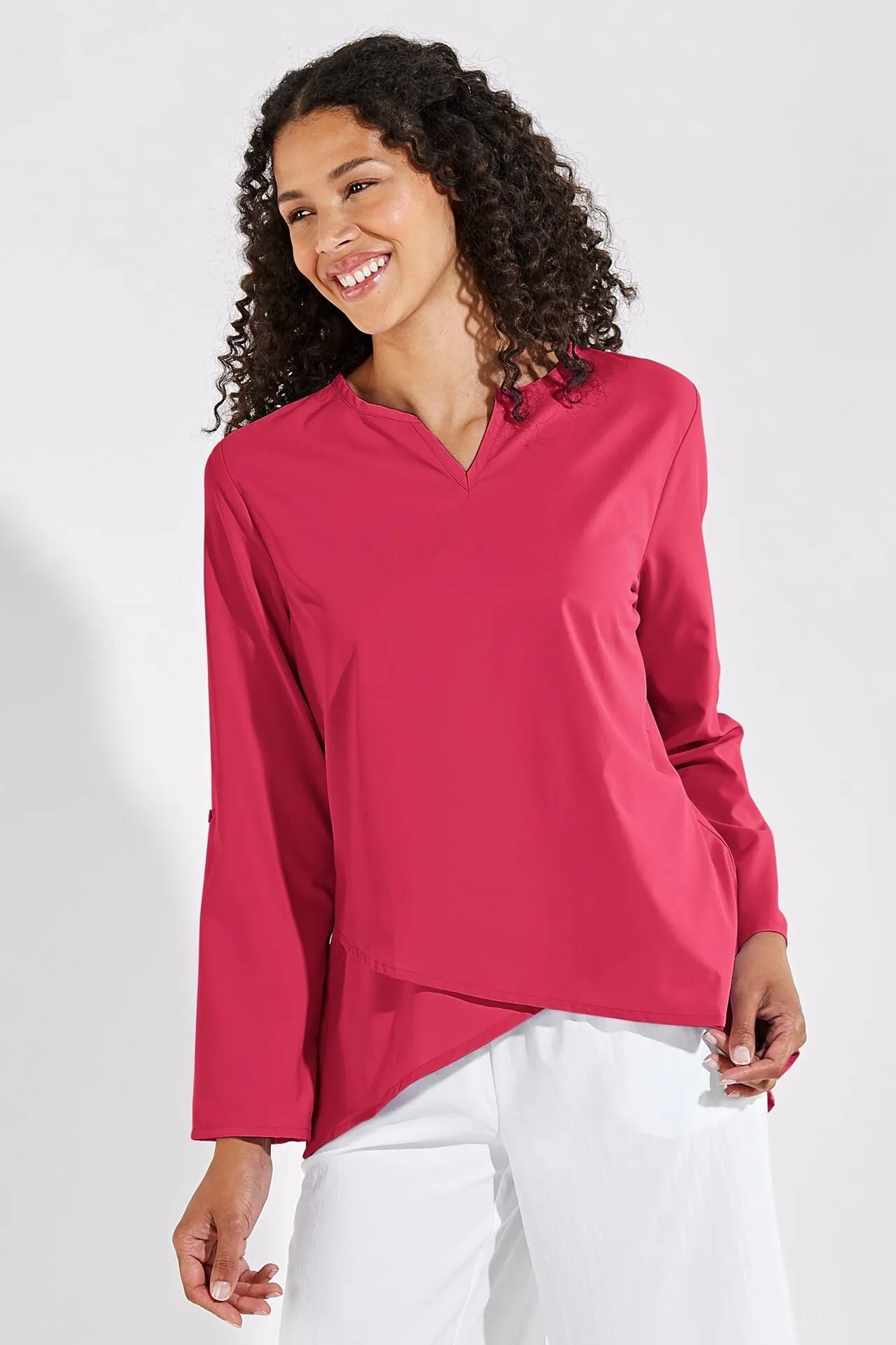 Women's Santa Barbara Tunic Top | Lush Magenta