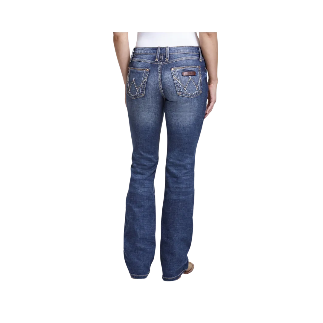 Wrangler Women's Retro Mae Mid-Rise Boot Cut Jeans