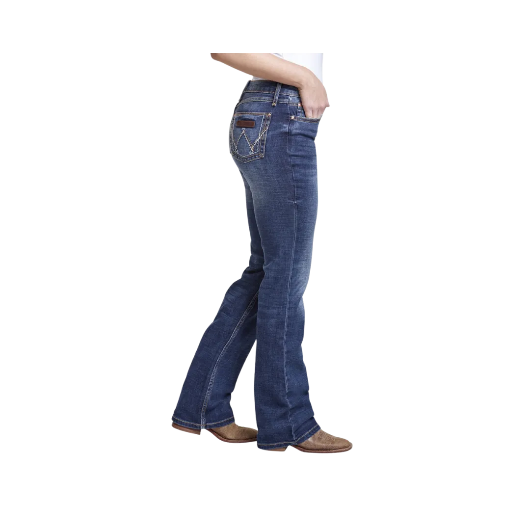 Wrangler Women's Retro Mae Mid-Rise Boot Cut Jeans